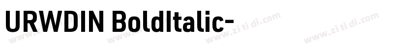 URWDIN BoldItalic字体转换